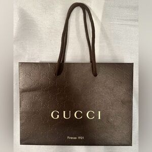GUCCI Shopping Bag 9"W x 6.75" H x 3.5"D